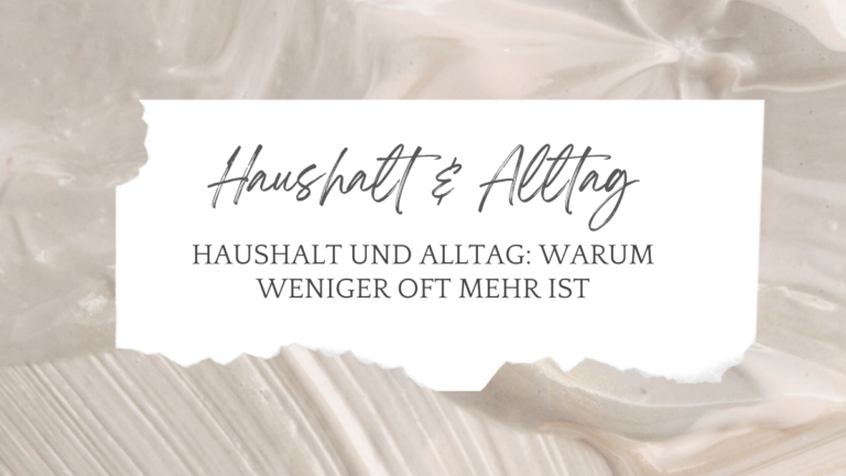 Haushalt und Familienleben